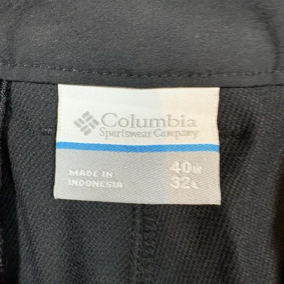 Columbia Omni-Shade Landroamer Pants Mens 40x32 Black Performance Straight Fit - Picture 4 of 14